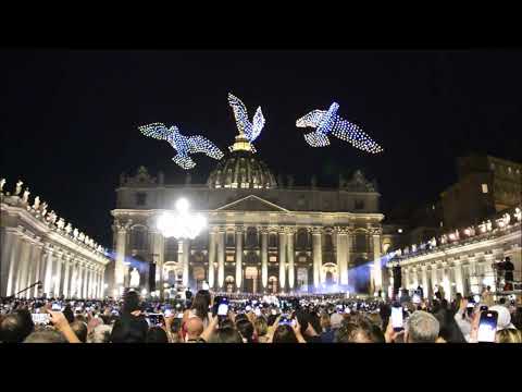 3,000 Drones Recreate Michelangelo's Masterpieces Over The Vatican | ADrones | 3