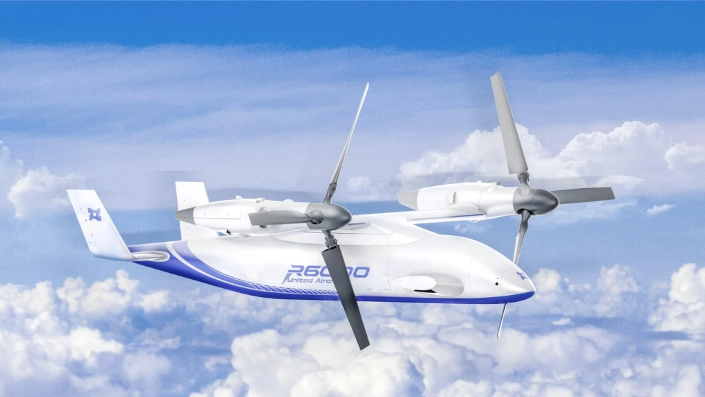 China Flies 6-Ton Tiltrotor Cargo Drone R6000 China Flies 6-Ton Tiltrotor Cargo Drone R6000 | ADrones | 1