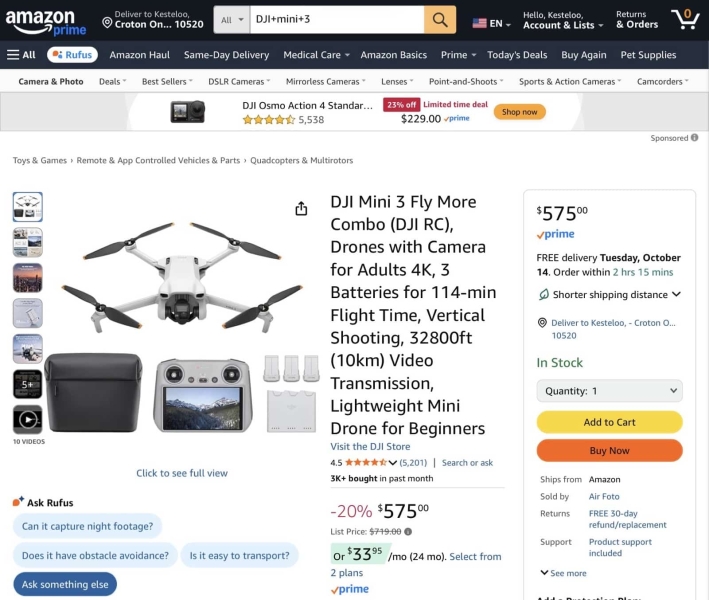 DJI Mini 3 Hits Lowest Price In 30 Days: Amazon Slashes 20% Off All Three Models | ADrones | 4