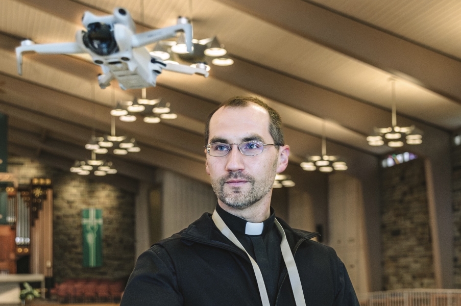 DJI Mini 4 Pro-Flying Catholic Priest Is Building A 131-Church Drone Archive For The St. Cloud Diocese DJI Mini 4 Pro-Flying Catholic Priest Is Building A 131-Church Drone Archive For The St. Cloud Diocese | ADrones | 1
