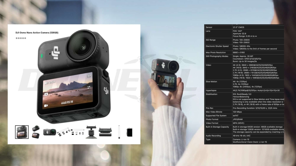 DJI Osmo Nano Fully Leaked By Webshop. Official Description, Specs And Promo Pictures Out In The Open. | ADrones | 1