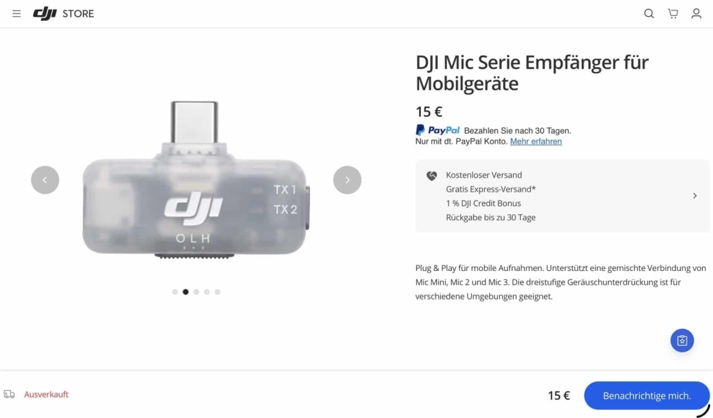 DJI's $15 Mobile Receiver Transforms Smartphone Audio—But U.S. Creators Can't Buy It DJI's $15 Mobile Receiver Transforms Smartphone Audio—But U.S. Creators Can't Buy It | ADrones | 4