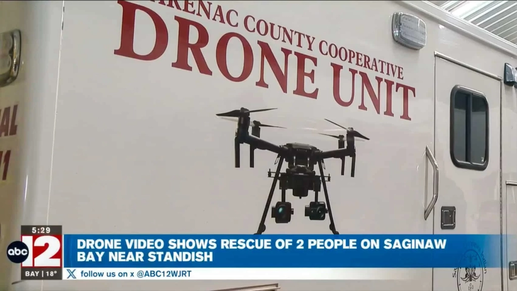 Drone Finds Couple After Ice Rescue On Saginaw Bay Drone Finds Couple After Ice Rescue On Saginaw Bay | ADrones | 2