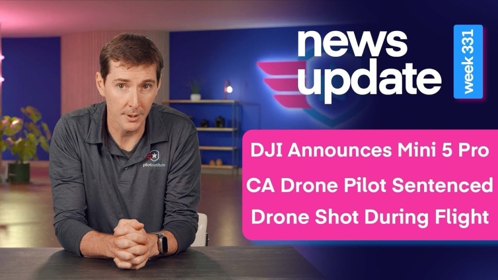 Drone News: DJI Announces Mini 5 Pro, CA Drone Pilot Sentenced, SAR Drone Shot During Flight | ADrones | 1