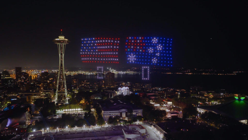 Drone Scoreboard Introduced During World Cup Match in Seattle Drone Scoreboard Introduced During World Cup Match in Seattle | ADrones | 2