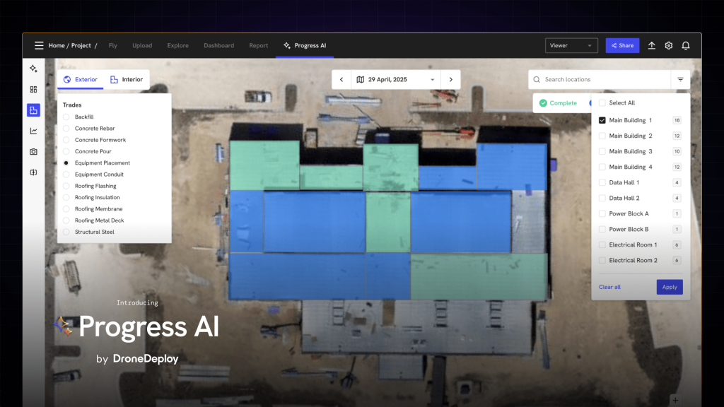 DroneDeploy Launches Progress AI to Automate Construction Tracking | Agro Drones | 1