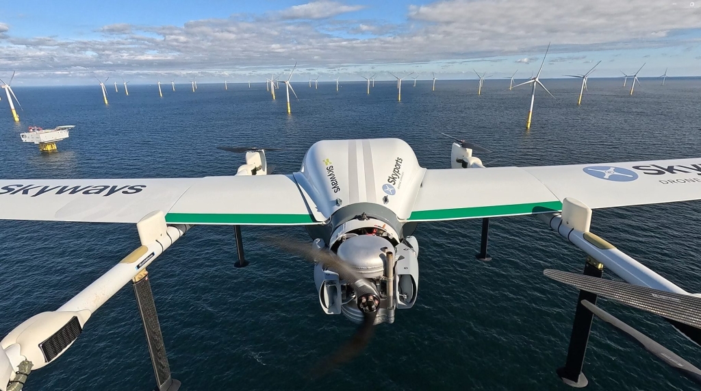 Germany’s First Long-Range Drone Deliveries Reach Offshore Wind Turbines | ADrones | 1