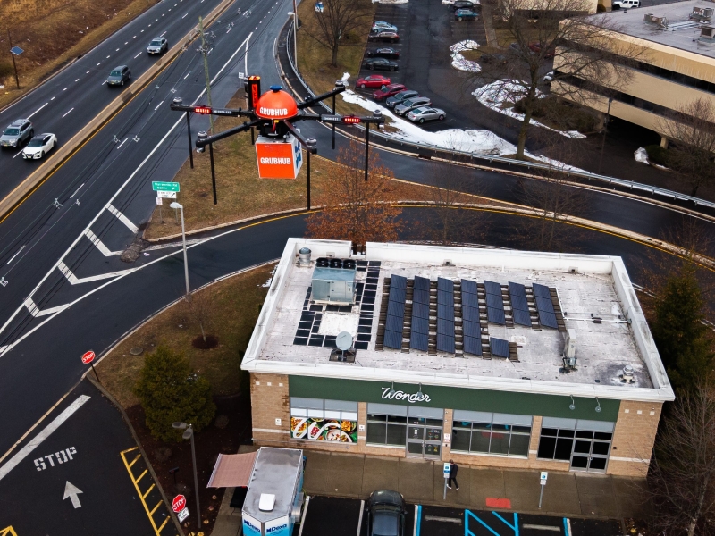 Grubhub and Dexa Launch New Jersey's First Drone-Powered Food Delivery Program Grubhub and Dexa Launch New Jersey’s First Drone-Powered Food Delivery Program | ADrones | 1