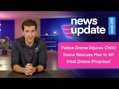 Police Drone Injures Child In Kent Crash, Wisconsin Deputies Save Missing Man With Thermal Drone | ADrones | 2